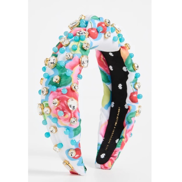 Roller Rabbit x Lele Sadoughi Ponderosa Bead and Crystal Knot Headband main image 4